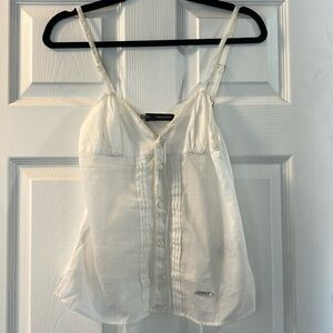 DSQUARED2 WHITE TANK SHEER SIZE 40 FITS XS